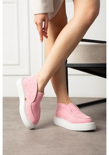 Shoetek Dinna Kadın Bot&bootie Pembe Süet Pembe
