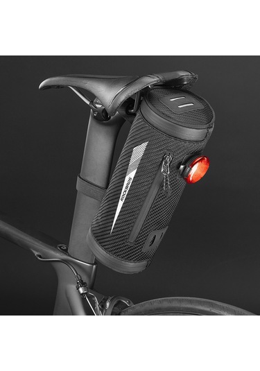Rockbros-bisiklet Gidon Çantası Su Geçirmez Bisiklet Ön Saklama Y21613 Siyah