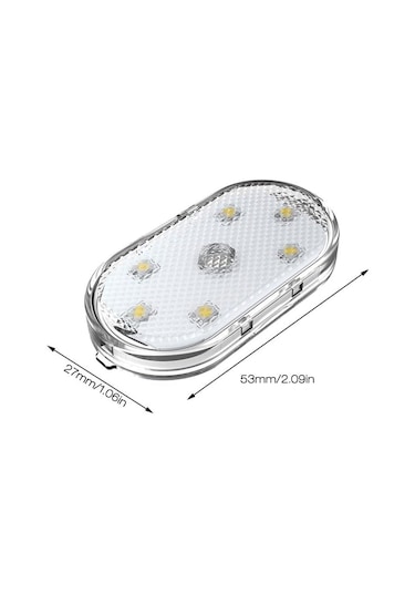 Sge Teknoloji Araç İçi Beyaz Işık Şarjlı Dokunmatik Led Lamba Işık