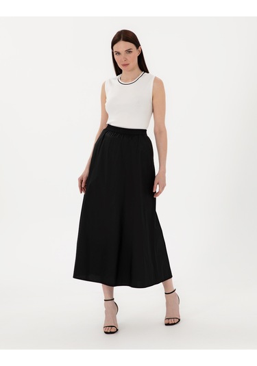 Pierre Cardin Kadın Siyah Etek Dokuma 50301215-vr046 Siyah