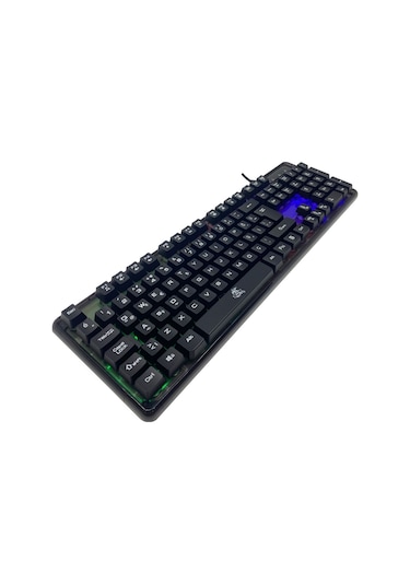 Kbl707 Mekanik Hisli Rgb Led Arka Işıklı Şeffaf Gaming Oyuncu Klavye - Dka010