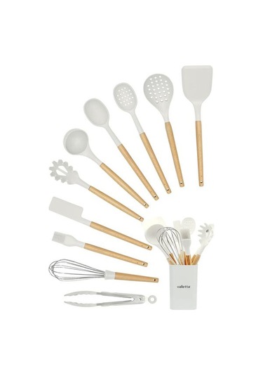 Valletta Matis Stantlı 11 Parça Servis Seti - Beyaz Beyaz