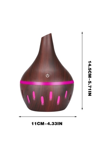 Novahub Gcvizuso 300ml Ultrasonik Aromaterapi Difüzörü - 7 Renk Led, Nemlendirici