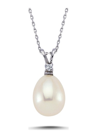 Lova Pırlantalı Drop Inci Kolye - 2040023