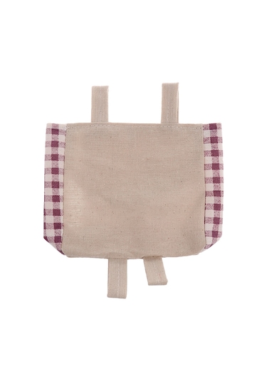 Suntek Magideal 1 Cepli Pamuk Keten Kapı Duvar Asılı Saklama Çantası Mor