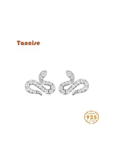 Tancise 925 Ayar Gümüş Zirkon Küpe Damla Küpe Kadınlar Için Düğün Hediyeleri