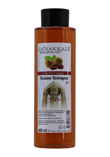 Çanakkale Kolonyaları Kestane Kolonyası Pet Şişe 400 ML