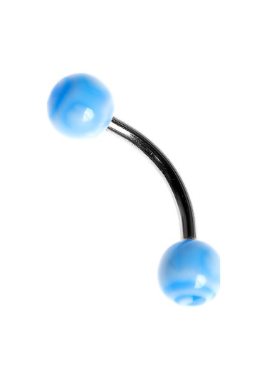 Tdgr00844 Curved Barbel 316 L Bioplast Piercing K4 Çok Renkli