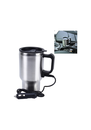 Sones Paslanmaz Çelik Elektrikli Akıllı Kupa 12 V Araba Elektrikli Su Isıtıcısı Isıtmalı Kupa Fincanı Şarj Kupa & Bardak 52819110