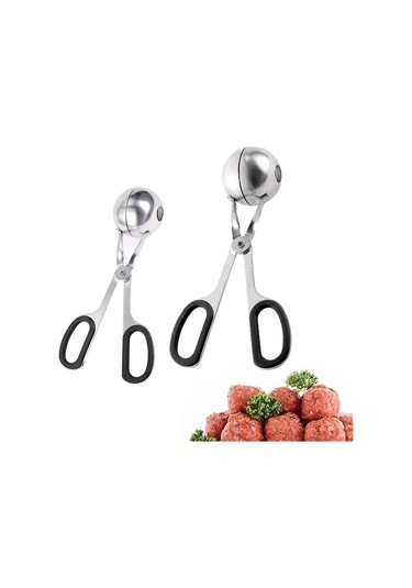 Adet Çıkarılabilir Kaymaz Saplı Yapışmaz Köfte Makinesi, Paslanmaz Çelik Köfte Makinesi - Siyah