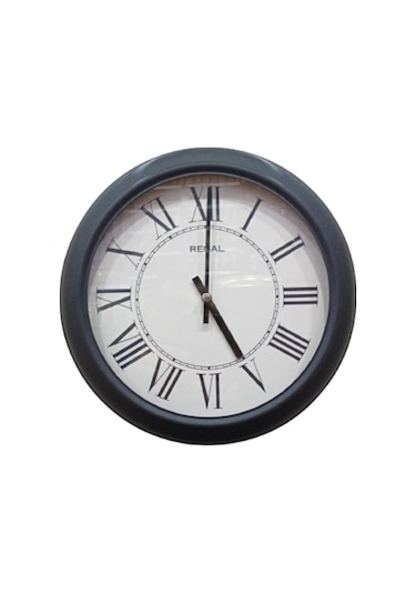 Regal 4290 Bwr Özel Seri Metal Kasa Akar Sessiz Saniyeli Duvar Saati Çok Renkli