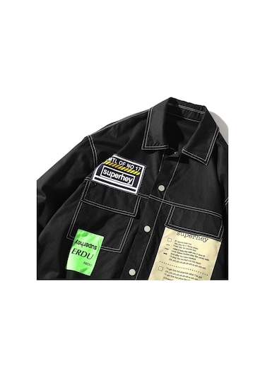 Pasifix Erkekler İçin Uzun Kollu Gömlek Ceket 001