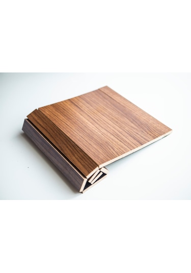 Mobitell 4 ADET 45*25 Ceviz Renk Portatif Koltuk Sehpası,Koltuk T