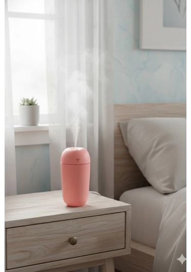 Blackbird Kt-h09 Pembe 420 Ml Taşınabilir Mini Usb Hava Nemlendirici Araç Ve Ofis İçin Renkli Işık