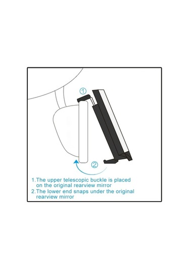 Wondernest Araba Kamyon İç Dikiz Aynası Parlama Önleyici Gözlük, 30x7.5x3.5cm