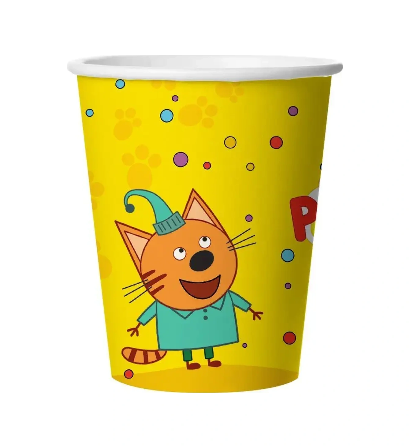 Davajdarit' 12 Kişilik Parti İçin Üç Kedi Tek Kullanımlık Sofra Takımı 150736886 100 adet