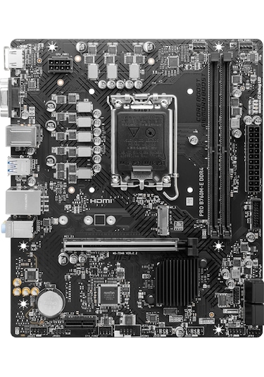 MSI Pro B760M-E DDR4 Intel B760 4800 MHz (OC) DDR4 Soket 1700 mATX Anakart