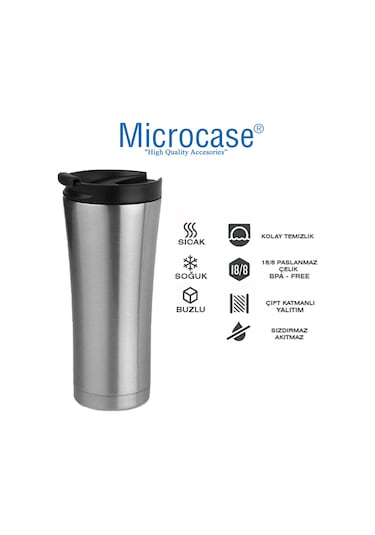 Microcase AL3677 6 Saat Sıcak Soğuk Tutan Termos 500 ML Mavi