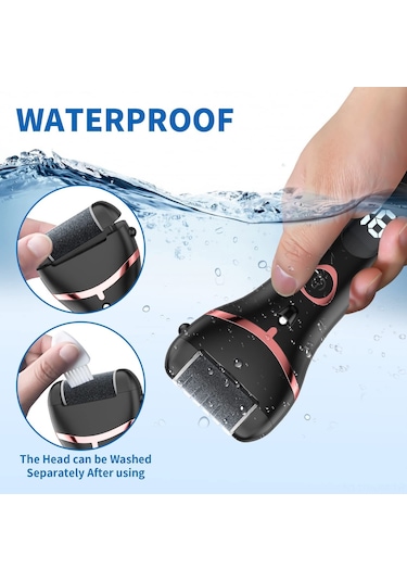 Suofeng Şarj Edilebilir 8 Li Pedikür Seti, Lcd Ekranlı Ve Işıklı Elektrikli Nasır Temizleme Aleti