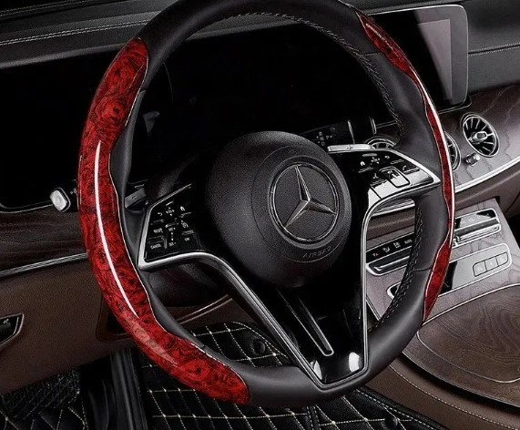 Ahşap Tasarımlı Direksiyon Simidi Koruma Kılıfı 2 Li 4490