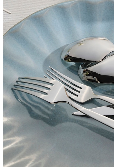 Karaca  Elegance Thor V2 Platin 12 Kişilik 84 Parça Çatal Kaşık Bıçak Takımı