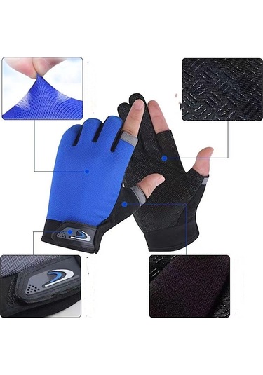 MSO Outdoor Silikonlu Kaymaz Olta Bisiklet Fitnes Sürücü Eldiven