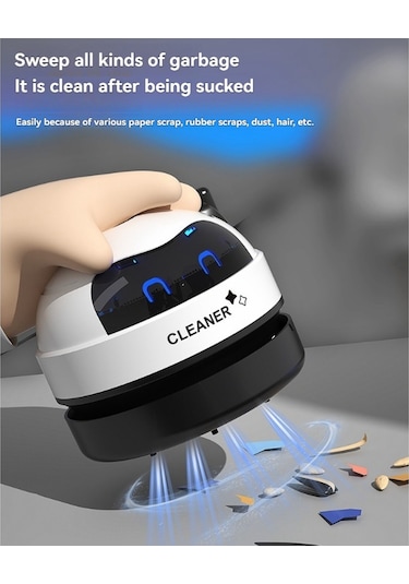 Savoringdetails Masaüstü Temizleyici Elektrikli Süpürge Masa Süpürgesi Mini Elektrikli Süpürge A