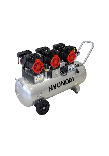 Hyundai HM3100S 6 HP Sessiz Ve Yağsız Hava Kompresörü 100 L