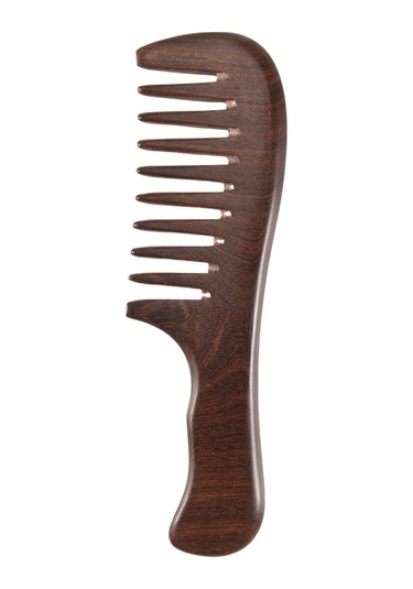 Xurunkeji Sandal Ağacı Geniş Dişli Tarak Kıvırcık Saç Taşınabilir Kaba Dişli Ahşap Tarak Saç Masaj Aleti Kaba