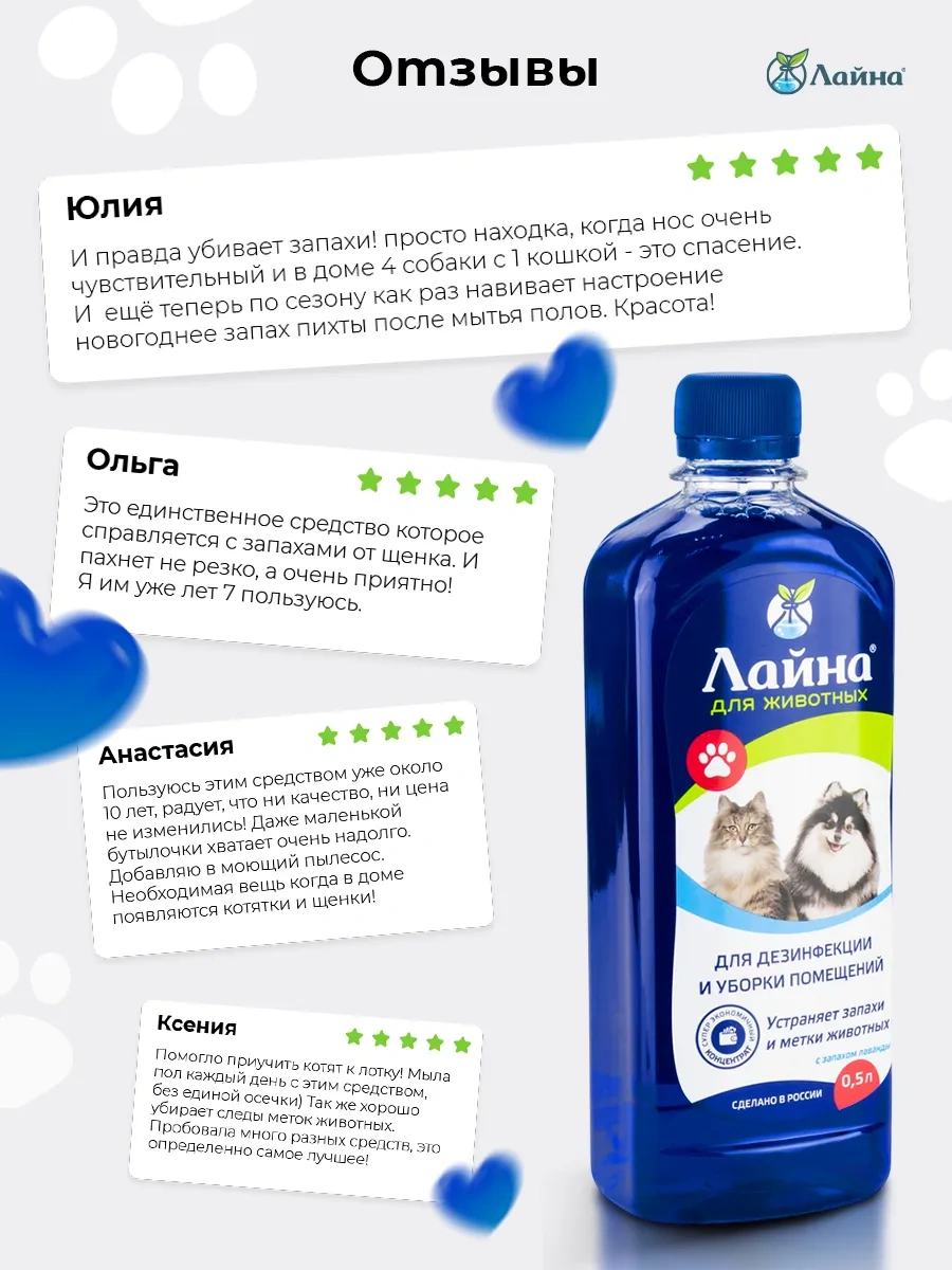 Lajna Çeşitli Yabani Hayvanlar İçin Kedi Ve Köpek İdrar Kokusu Nötrleştirici Line Layna 5058529