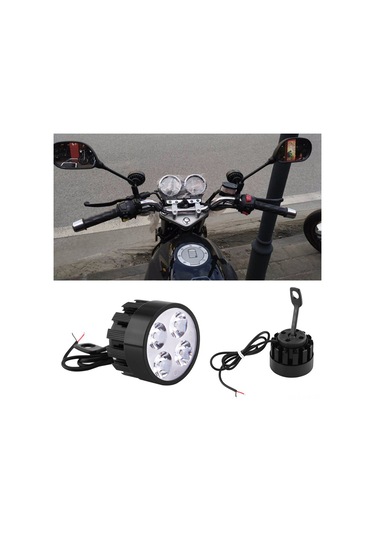 Xiyyadms Motosiklet Led Feneri Çifti 24w Yüksek Parlaklık 4 Ledli Universal Kullanim Araç Isigi Sis Lambasi Dayanıklı Alüminyum Tabanlı Kolye Montajlı