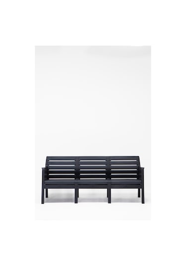 Lara 3'lü Koltuk Mindersiz Balkon&teras Bahçe Koltuk / Antrasit