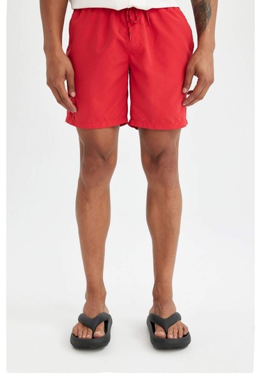 DeFacto File Astarlı Kısa Boy Deniz Şortu N0132AZ24HSRD70