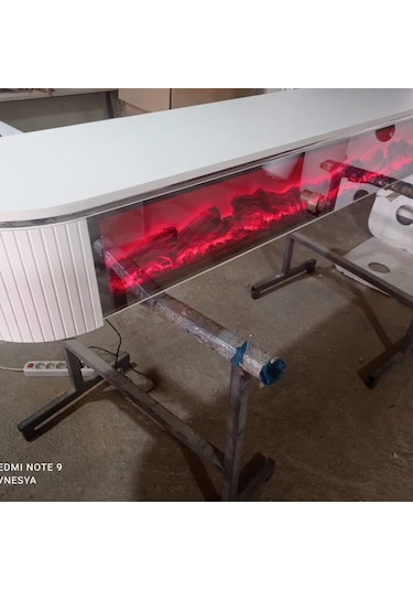 Desing Tv Sehpası 140cm Beyaz+gümüş