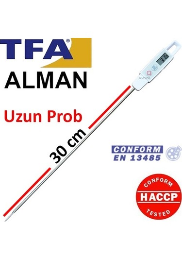 Tfa 30.1058.02 Çok Uzun Problu Çubuk Termometre