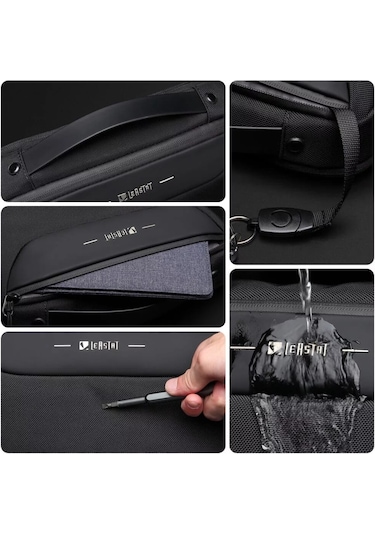 Leastat LT3802L Postacı-Omuz Çantası Siyah