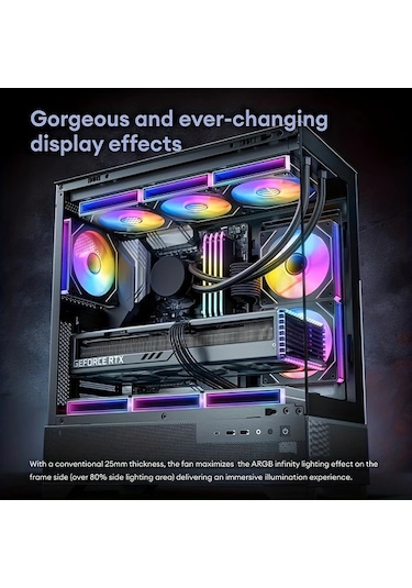 Xuweiwei Beyaz Olumlu 7pro 3 Adet L J 7pro Sasi Isi Dagima Seti 120mm Sessiz Bilgisayar Sogutma Fani Argb Kontrol Cihazi Pwm