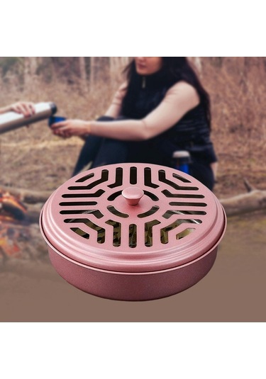 Suntek Sivrisinek Bobin Kutusu Tutucu Kapaklı Kamp Dış Mekan Pembe