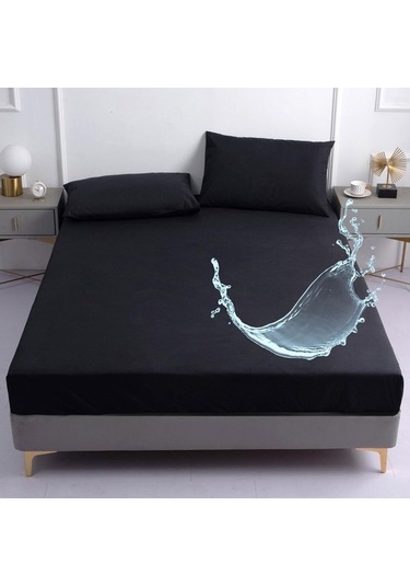 Novahub Laçivert Su Geçirmez Çarşaf, Ev Yatak Örtüsü, Yaz İlkbahar Kış, Elastik Kapaklı, 160x200cm Lacivert