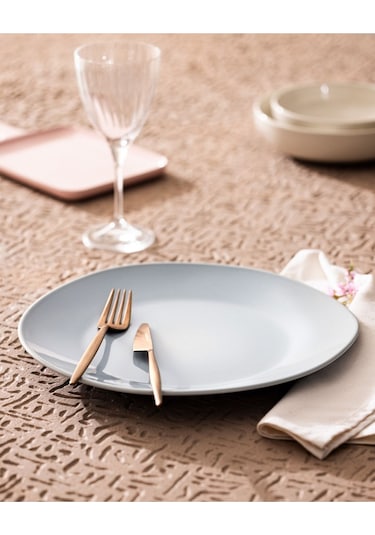 Madame Coco Souci Servis Tabağı - Mavi - 30 cm Mavi