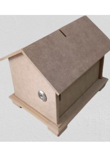 Hobi Adn Dekoratif Bahşiş Kutusu Kumbara Ahşap Mdf Ham Cnc Kesim Model El Yapım