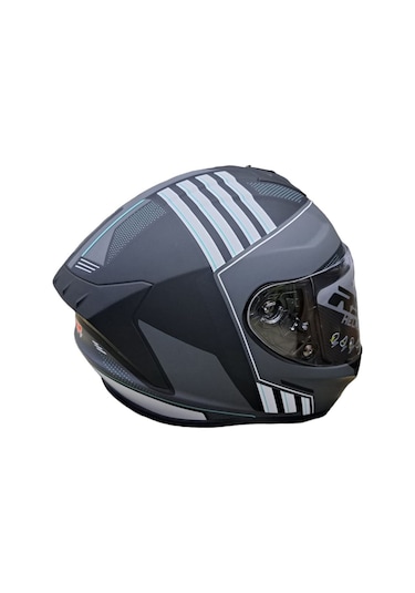 Rs2 Helmets Kapalı Motosiklet Kaskı Beyaz - Mat Siyah