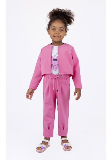 Bestkids Bestkids Kız Çocuk Fermuarlı Crop Ceket 001