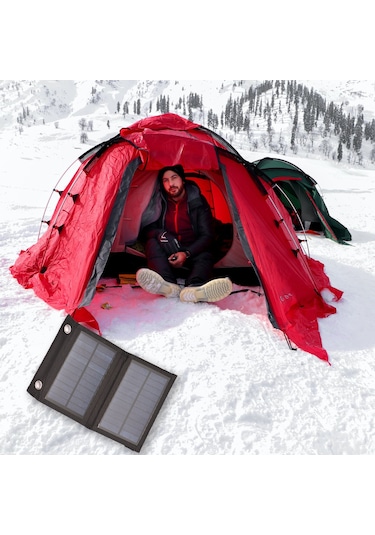 Mufunye Taşınabilir 4w Katlanabilir Güneş Enerjili Şarj Çantası - Hızlı Usb Şarj, Kamp & Seyahat İçin