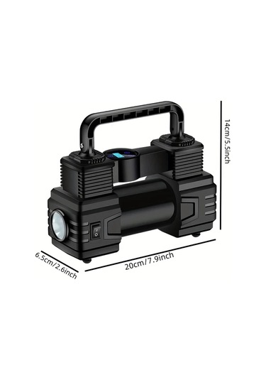 Xuweiwei Yüksek Güçlü 12v Mini Araba Şişirme Pompası Kablolu Siyah Araba İşaretleyici Modeli Küçük Araçlar İçin Elektrikli Lastik Hava Pompası