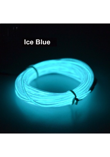 Sones Esnek Led Işık El Tel Dize Şerit Halat Parlayan Dekor Neon Lamba Usb Kontrol 3m Enerji Tasarruflu Maske Gözlük Parlayan Çizgi F277 Beyaz Işık