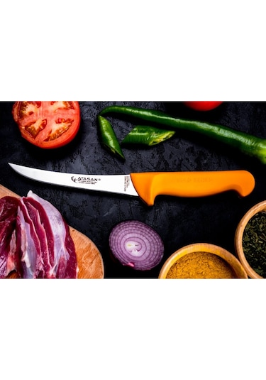 Atasan Gold Serisi Eğri Kemik Sıyırma 15 CM Sarı