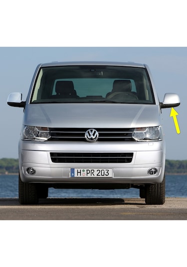VW Caravelle 10-15 Sol Dış Dikiz Ayna Alt Kapağı Siyah 7E1857603B