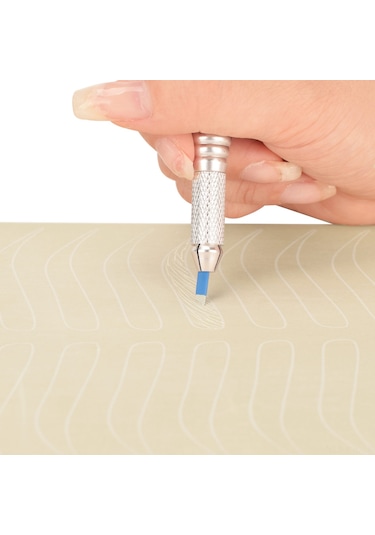 Gajeena "5 Adet Çift Taraflı Kaş Dövme Pratik Derisi - 11 Farklı Şekil, Silikon Malzeme"