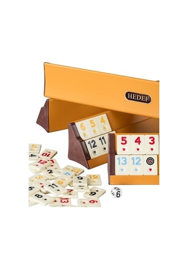 Hedef Okey Takımı Plastik Istaka Fildişi Taş